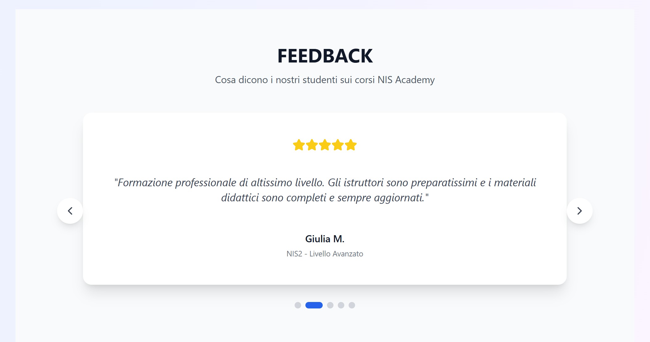 Feedback 2 del corso