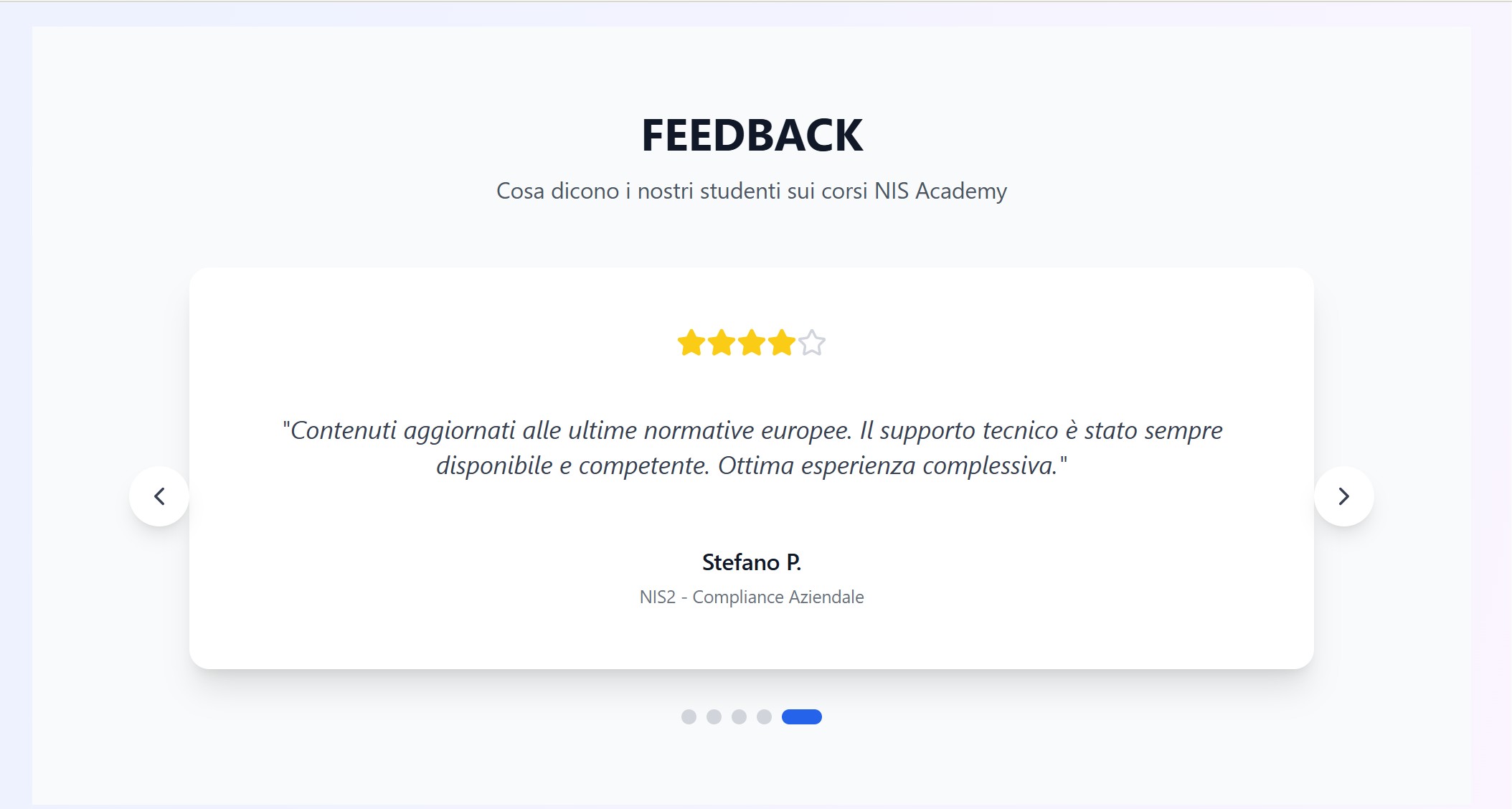 Feedback 5 del corso